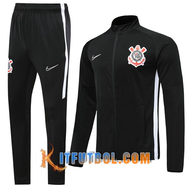 Nueva Chandal Futbol - Chaqueta + Pantalones Corinthians Negro 19/20