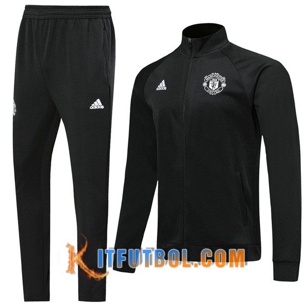 Nueva Chandal Futbol - Chaqueta + Pantalones Manchester United Negro 19/20