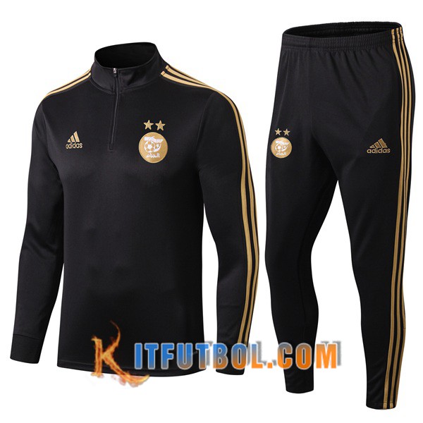 Nueva Chandal Futbol + Pantalones Argelia Negro 19/20