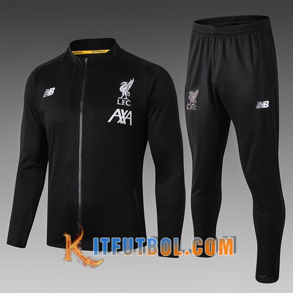 Nueva Chandal Futbol - Chaqueta FC Liverpool Ninos Negro 19/20