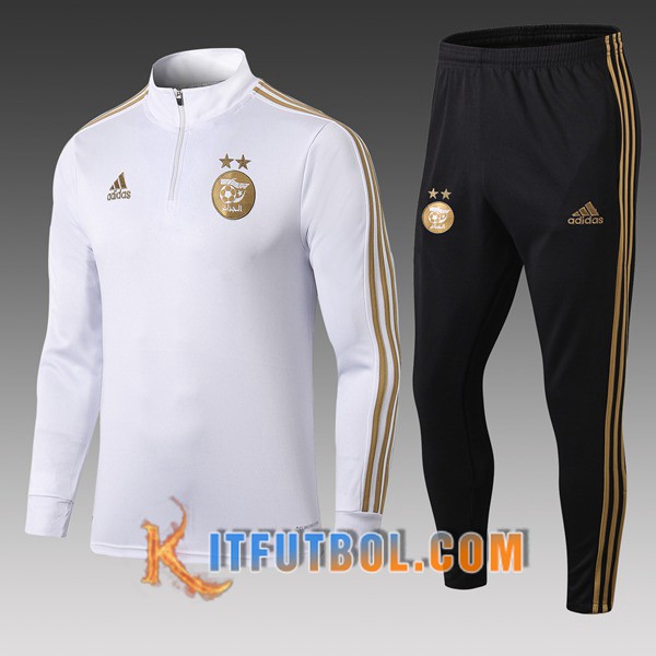 Nueva Chandal Futbol - Chaqueta Argelia Ninos Blanco 19/20