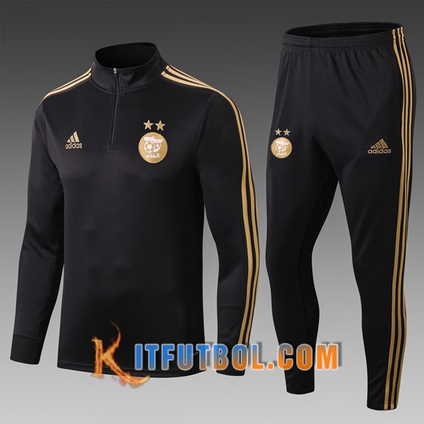 Nueva Chandal Futbol - Chaqueta Argelia Ninos Negro 19/20