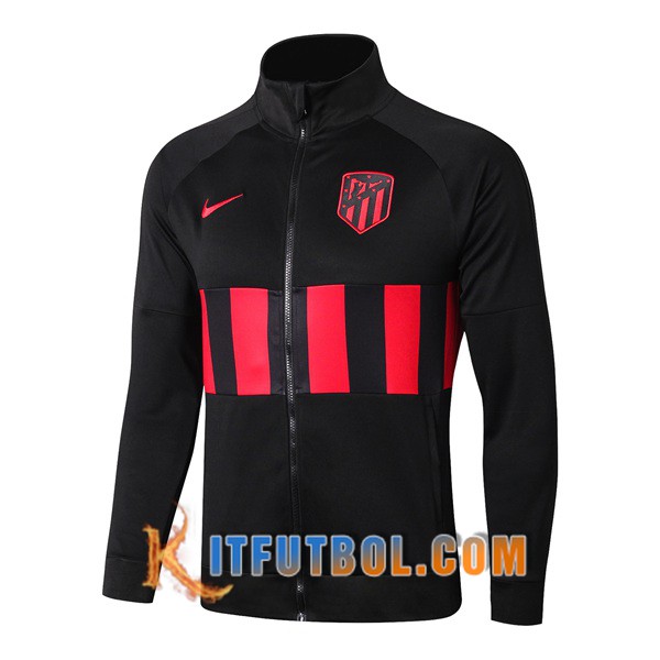 Nueva Chaqueta Futbol Atletico Madrid Negro Roja 19/20