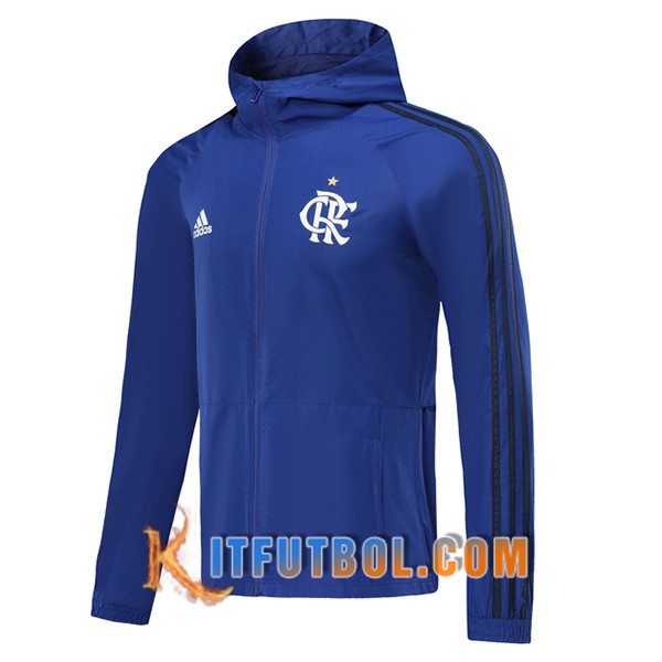 Nueva Chaqueta Futbol Rompevientos Flamengo Azul 19/20