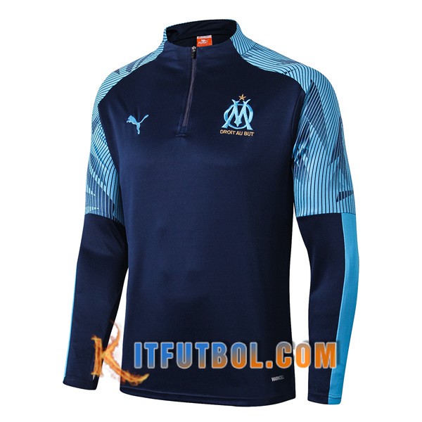 Nueva Entrenamiento Sudadera Marsella OM Azul Oscuro 19/20