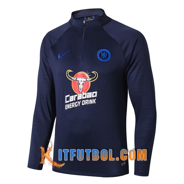 Nueva Entrenamiento Sudadera FC Chelsea Azul Oscuro 19/20