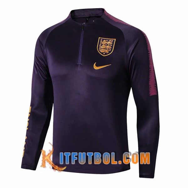 Nueva Entrenamiento Sudadera Inglaterra Purpura 19/20
