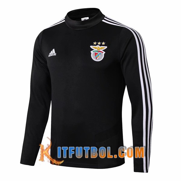 Nueva Entrenamiento Sudadera Benfica Negro 19/20