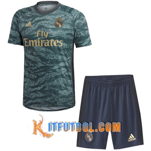 Camisetas Personalizadas Futbol Real Madrid Ninos Portero Gris 19/20