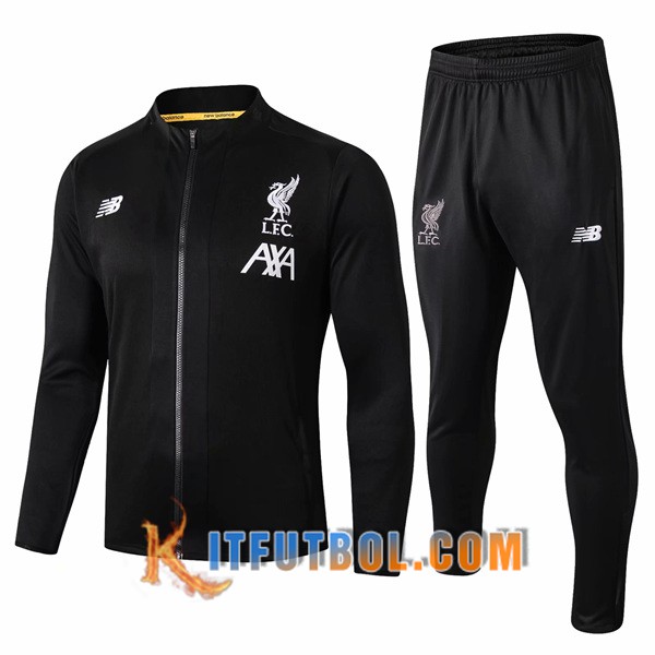 Nueva Chandal Futbol - Chaqueta + Pantalones FC Liverpool Negro 19/20