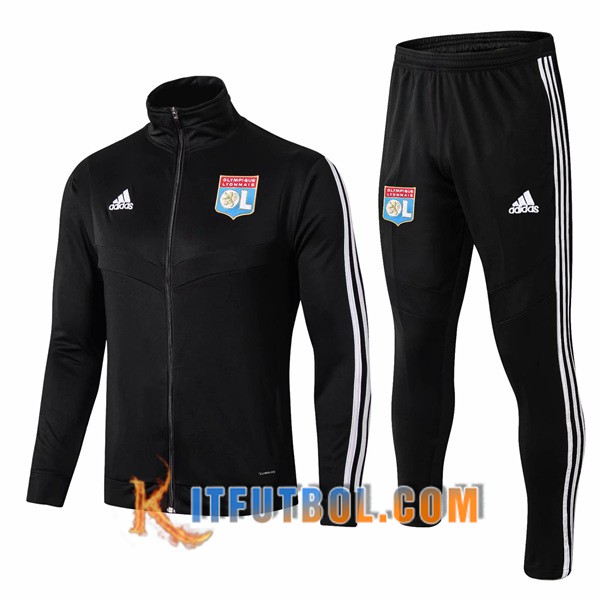 Nueva Chandal Futbol - Chaqueta + Pantalones Lyon OL Negro 19/20