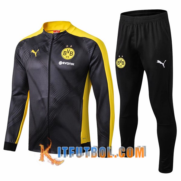 Nueva Chandal Futbol - Chaqueta + Pantalones Dortmund BVB Gris Amarillo 19/20