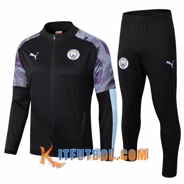 Nueva Chandal Futbol - Chaqueta + Pantalones Manchester City Negro 19/20