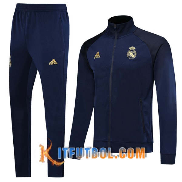 Nueva Chandal Futbol - Chaqueta + Pantalones Real Madrid Azul Oscuro 19/20