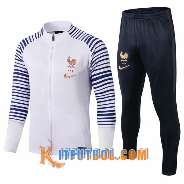 Nueva Chandal Futbol - Chaqueta + Pantalones Francia Azul Blanco 19/20