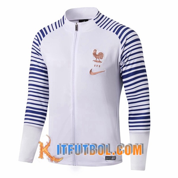 Nueva Chaqueta Futbol Francia Azul Blanco 19/20