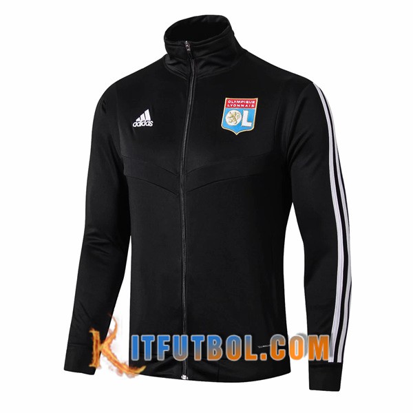 Nueva Chaqueta Futbol Lyon OL Negro 19/20