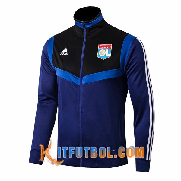 Nueva Chaqueta Futbol Lyon OL Azul Negro 19/20