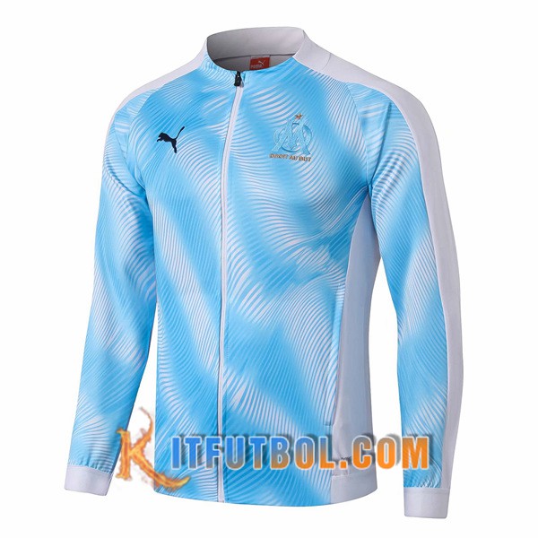 Nueva Chaqueta Futbol Marsella OM Azul Blanco 19/20