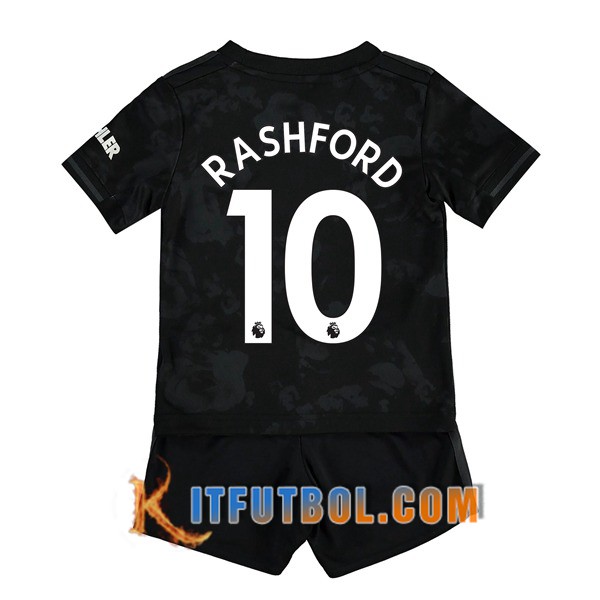 Camisetas Futbol Manchester United (Rashford 10) Ninos Tercera 19/20