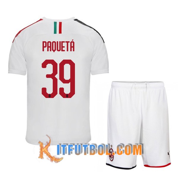 Camisetas Futbol Milan AC (PAOUETA 39) Ninos Segunda 19/20