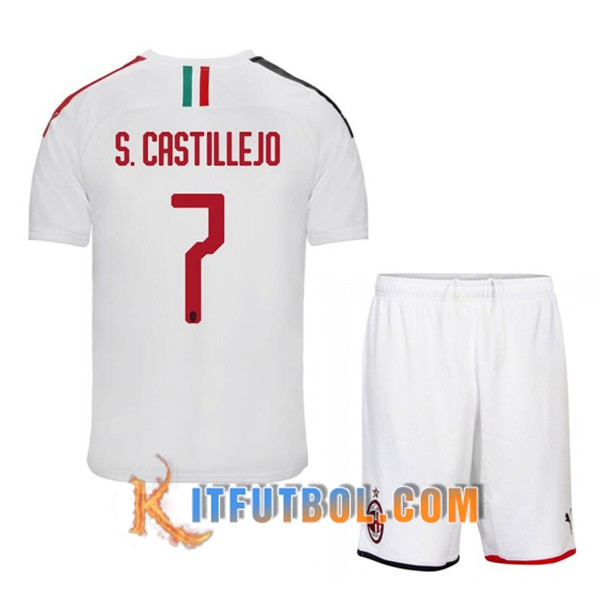 Camisetas Futbol Milan AC (S.CASTILLEJO 7) Ninos Segunda 19/20
