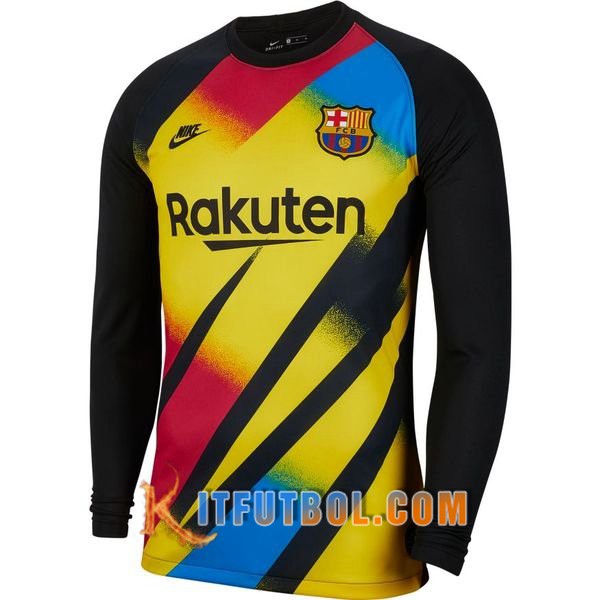 Camisetas Futbol FC Barcelona Portero Verde Negro 19/20