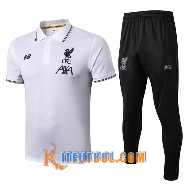 Nueva Polo Futbol FC Liverpool + Pantalones Blanco 19/20