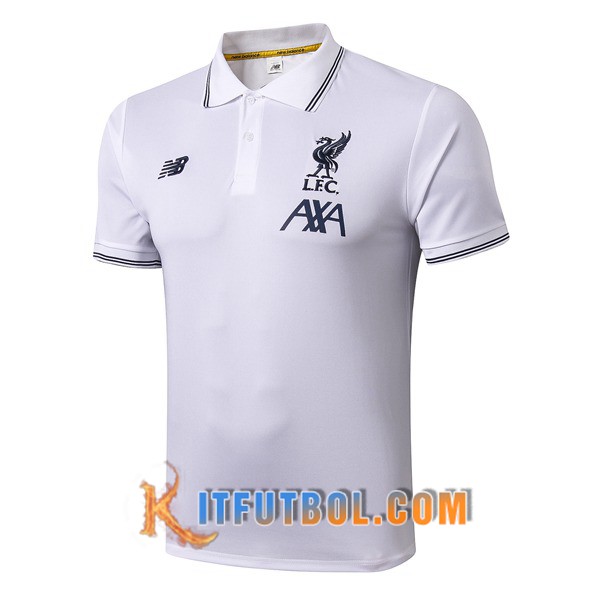 Nueva Polo Futbol FC Liverpool Blanco 19/20