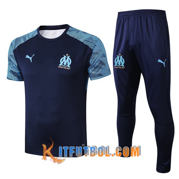 Camiseta Entrenamiento Marsella OM + Pantalones Azul Oscuro 19/20