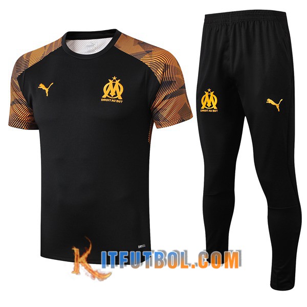 Camiseta Entrenamiento Marsella OM + Pantalones Negro 19/20