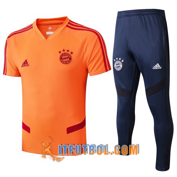 Camiseta Entrenamiento Bayern Munich + Pantalones Naranja 19/20