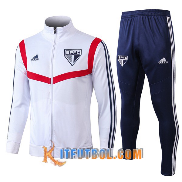 Nueva Chandal Futbol - Chaqueta + Pantalones Sao Paulo FC Blanco 19/20
