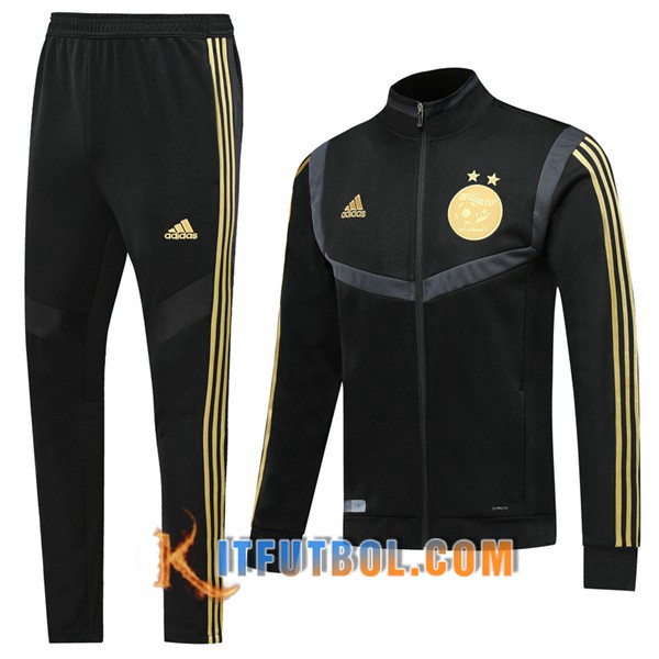 Nueva Chandal Futbol - Chaqueta + Pantalones Argelia Negro 19/20