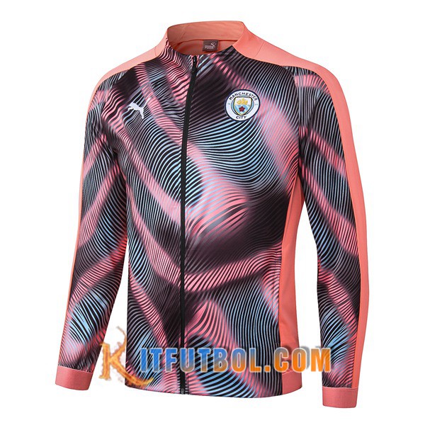 Nueva Chaqueta Futbol Manchester City Rosa Negro 19/20