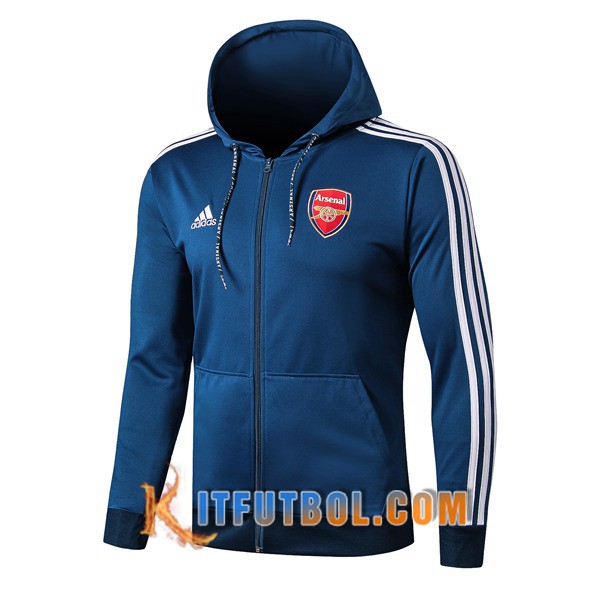 Nueva Chaqueta Futbol Rompevientos Arsenal Azul 19/20