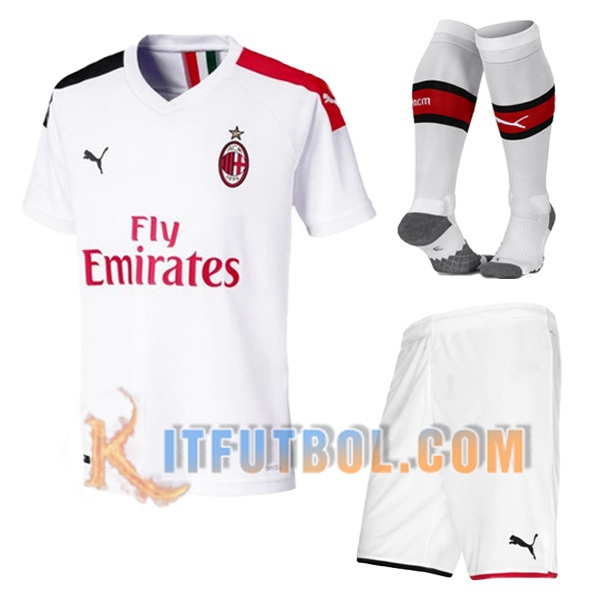 Camiseta Futbol AC Milan Segunda + calcetines 2019/2020