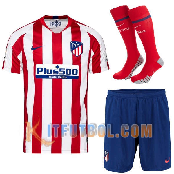 Camiseta Futbol Atletico Madrid Primera + calcetines 2019/2020