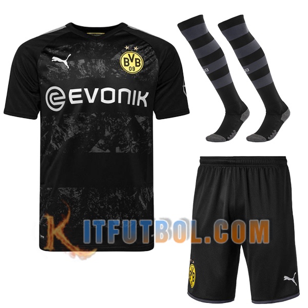 Camiseta Futbol Dortmund BVB Segunda + calcetines 2019/2020
