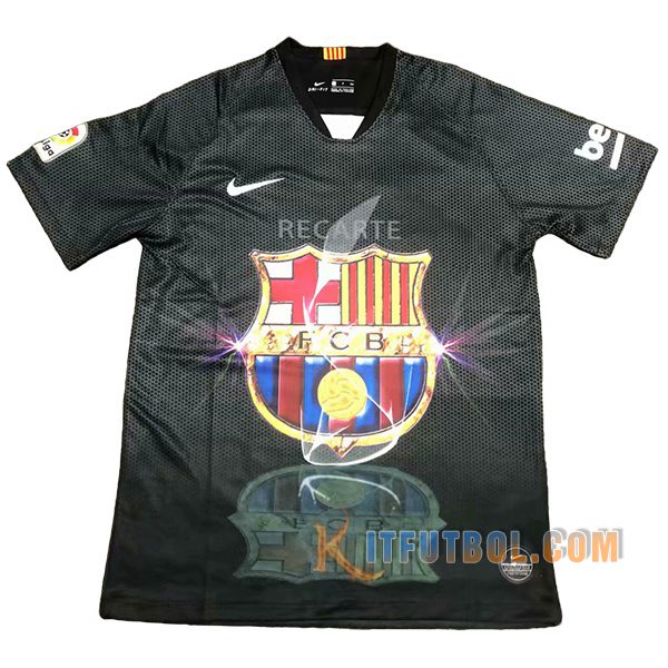 Camisetas Futbol FC Barcelona Versión clásica Negro 2019/2020
