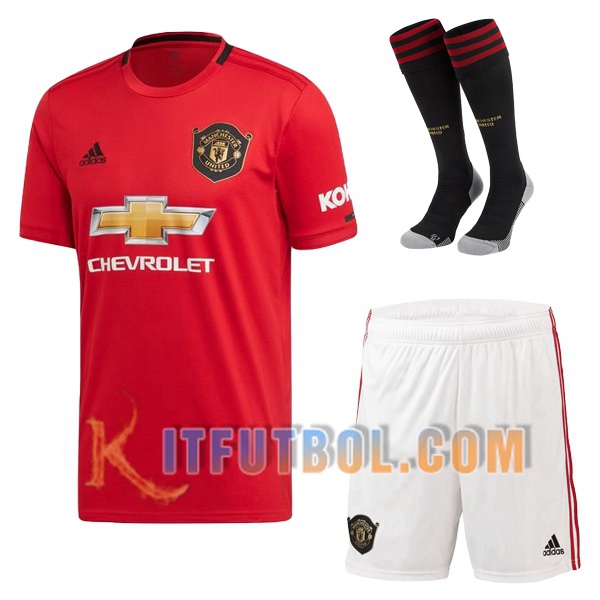 Camiseta Futbol Manchester United Primera + calcetines 2019/2020