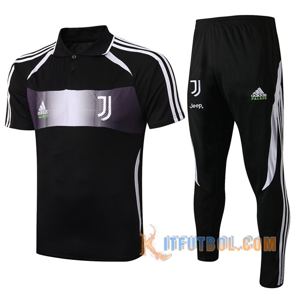 Polo Futbol Juventus Adidas y Palacio Collaboré Edition + Pantalones Negro 2019/2020