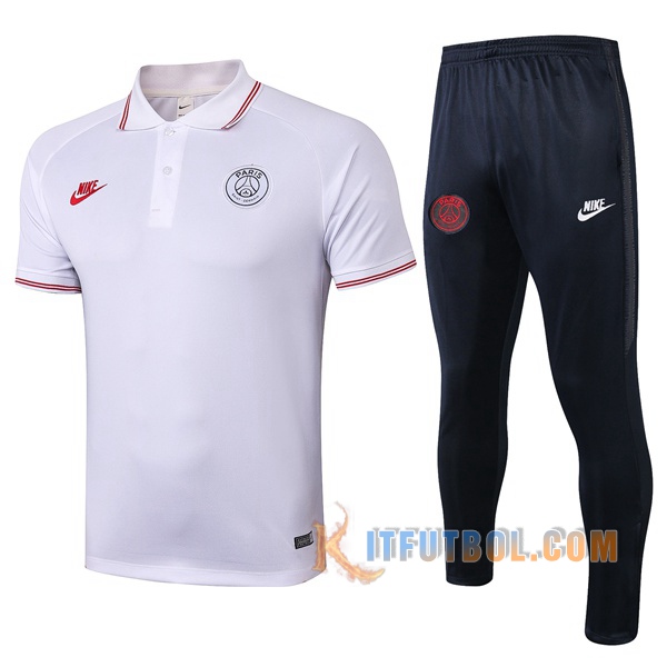 Polo Futbol Paris PSG + Pantalones Roja 2019/2020