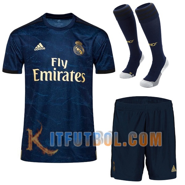 Camiseta Futbol Real Madrid Segunda + calcetines 2019/2020