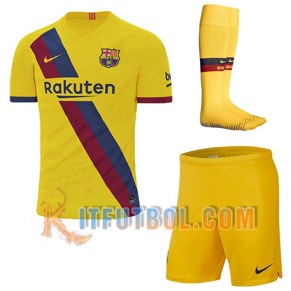Camiseta Futbol FC Barcelona Segunda + calcetines 2019/2020