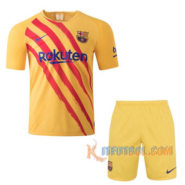 Camisetas Futbol FC Barcelona Senyera Quatrieme 2019/2020