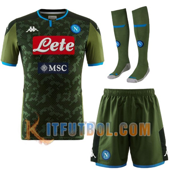 Camiseta Futbol SSC Nápoles Segunda + calcetines 2019/2020
