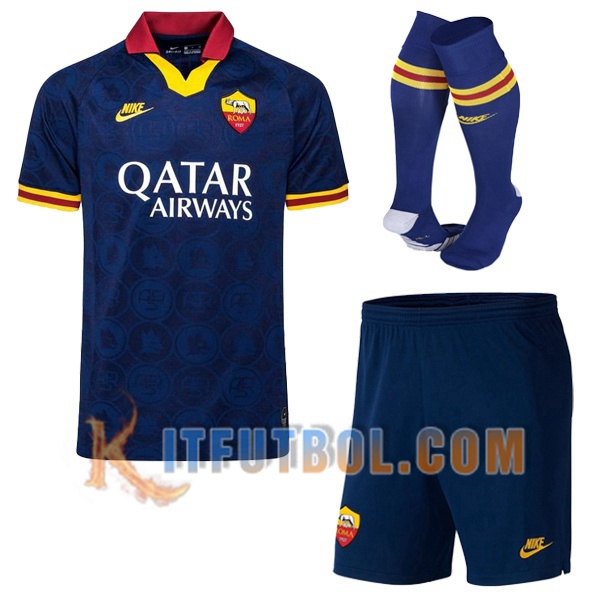 Camiseta Futbol AS Roma Tercera + calcetines 2019/2020