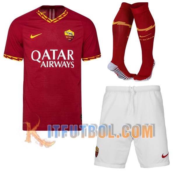 Camiseta Futbol AS Roma Primera + calcetines 2019/2020