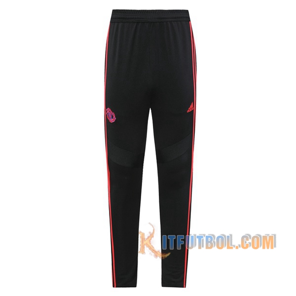 Pantalones Entrenamiento Manchester United Negro Rosa 2019/2020